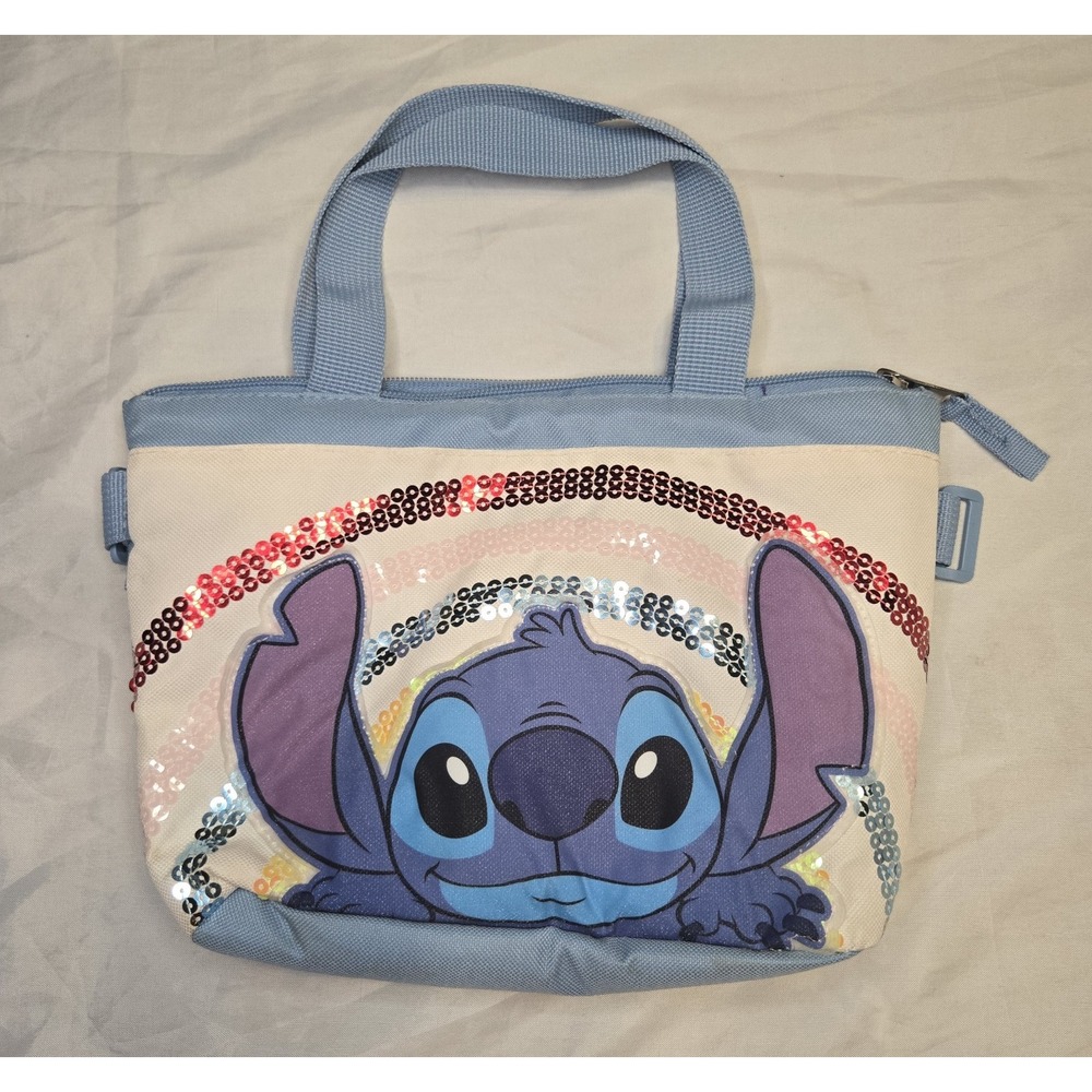 Disney Lilo & Stitch‎ Lunch Box School Insulated Snack Tote Rainbow Purse Bag